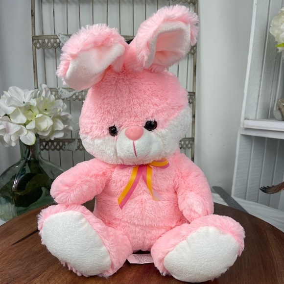 Worldplush | Toys | New Wout Tagpink Bunny Rabbit Sitting Stuffed ...